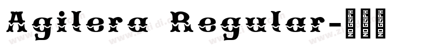 Agilera Regular字体转换
